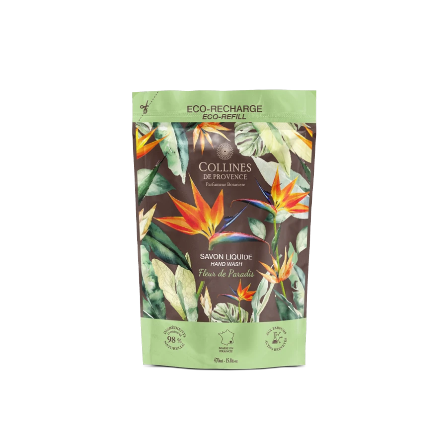 Eco-Recharge Savon Liquide Fleur de Paradis 470ml Collines de Provence