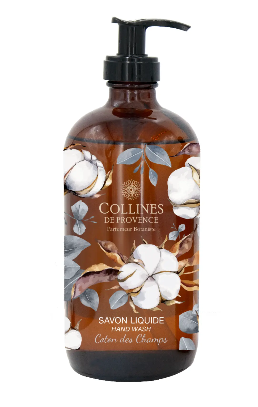 [724Ph240029864] Savon Liquide Coton des Champs 470ml Collines de Provence