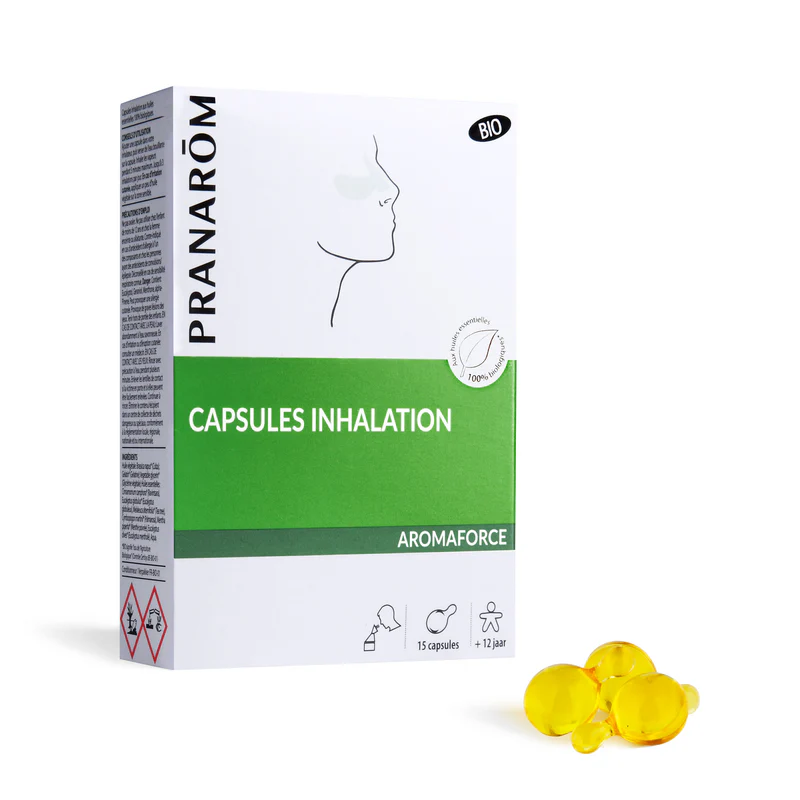 Aromaforce Capsules Inhalation Bio 15 Mono-doses Pranarôm