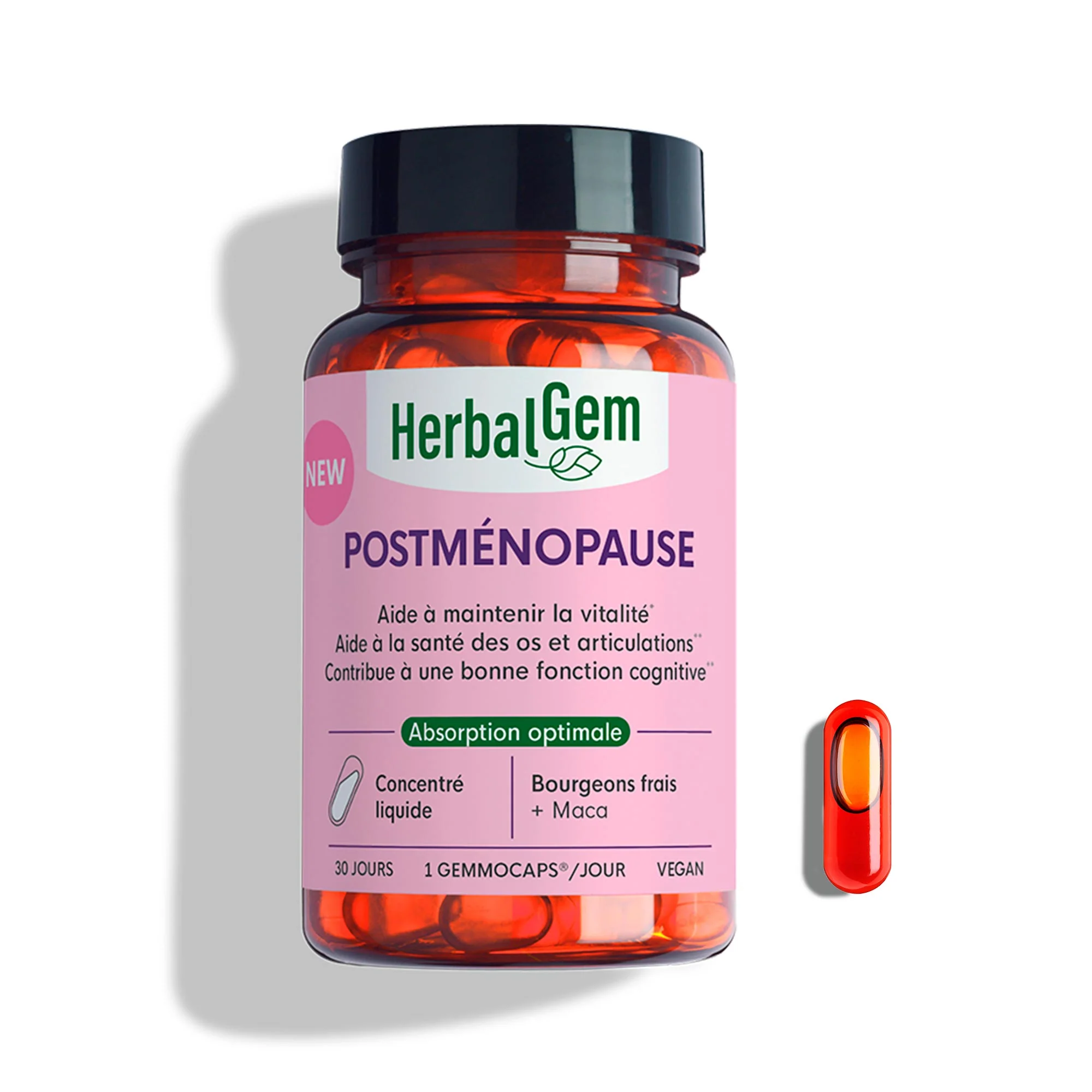 Gemmocaps Postménopause 30 Comprimés HerbalGem