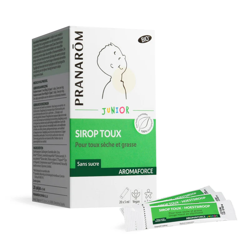 Aromaforce Junior Sirop Toux Bio 20x5ml Pranarôm