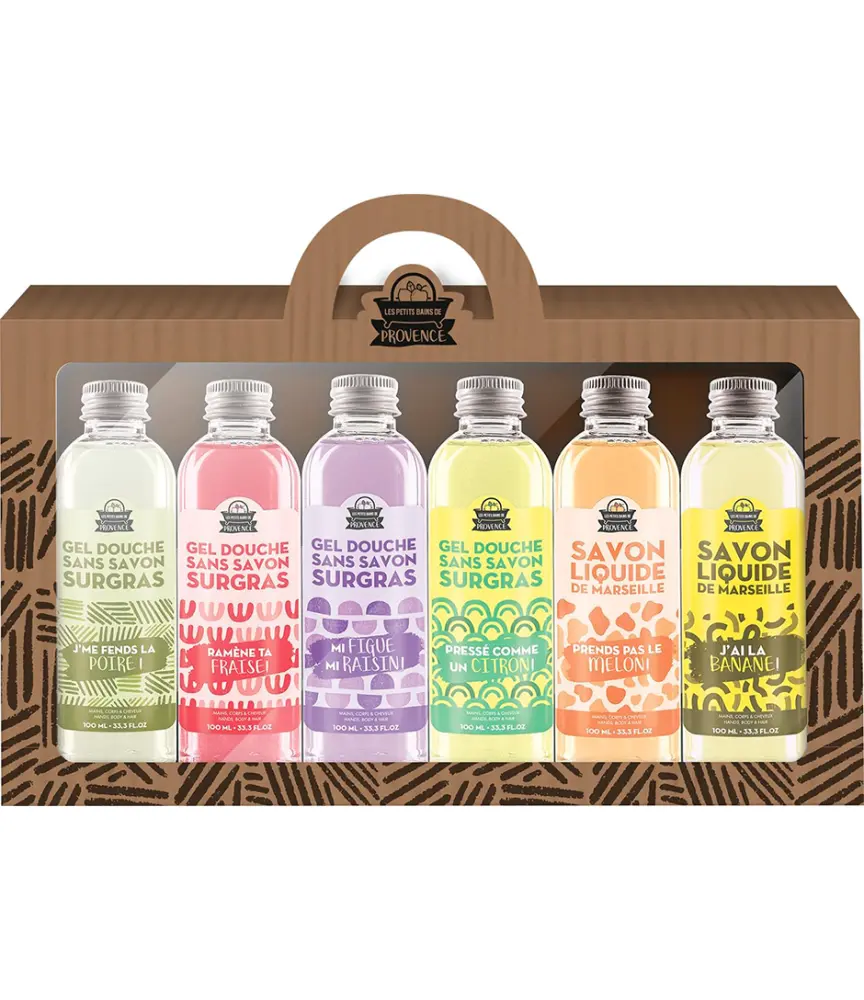 [724Ph240030130] Coffret Les Fruits je m'en savonne Les Petits Bains de Provence