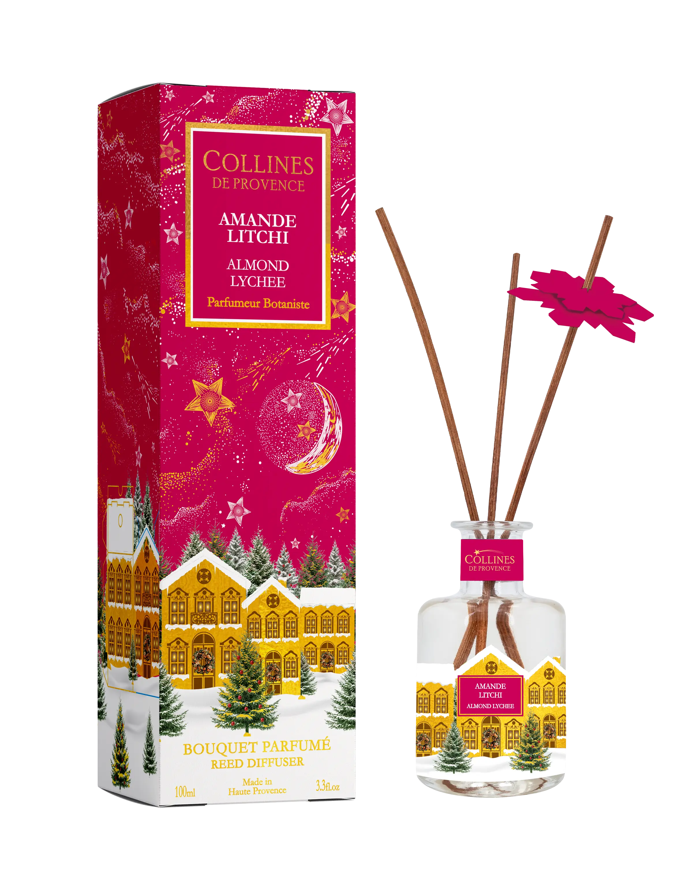 [724Ph240003813] Bouquet Parfumé Amande Litchi 100ml Collines de Provence