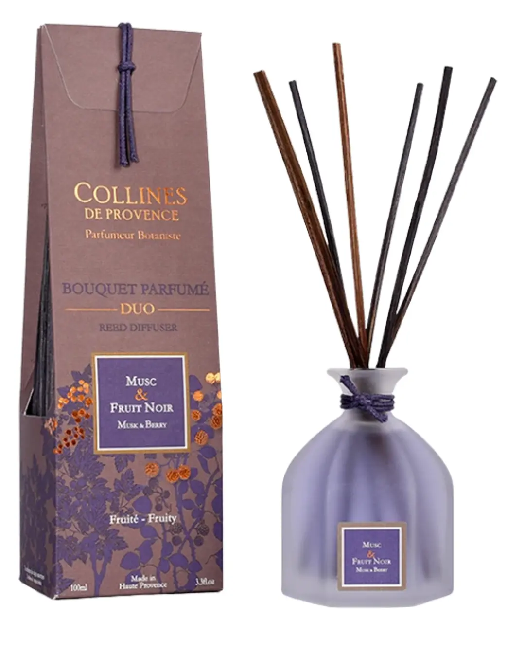 [724Ph240003830] Bouquet Parfumé Musc & Fruit Noir 100ml Collines de Provence