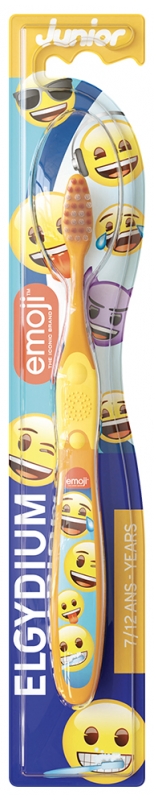 Brosse à Dents Souple Junior 7/12 Ans Emoji Elgydium