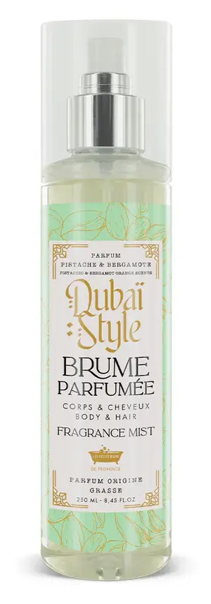 [724Ph240003972] Brume Dubai Style Pistache & Bergamote 250ml Les Petits Bains de Provence