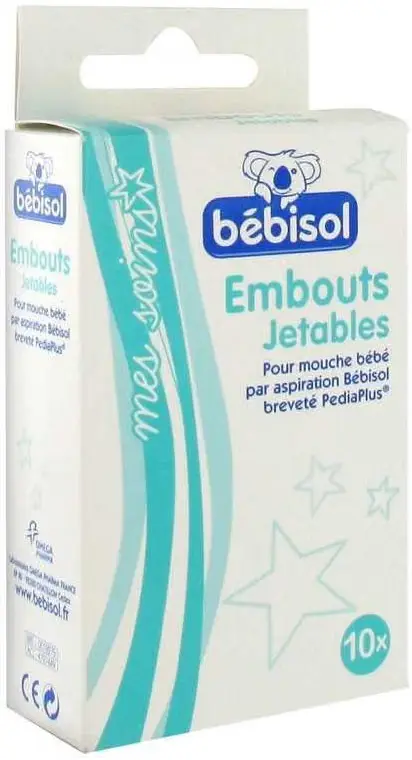 [724Ph240004129] Bébisol 10 Embouts Jetables pour mouche-bébé