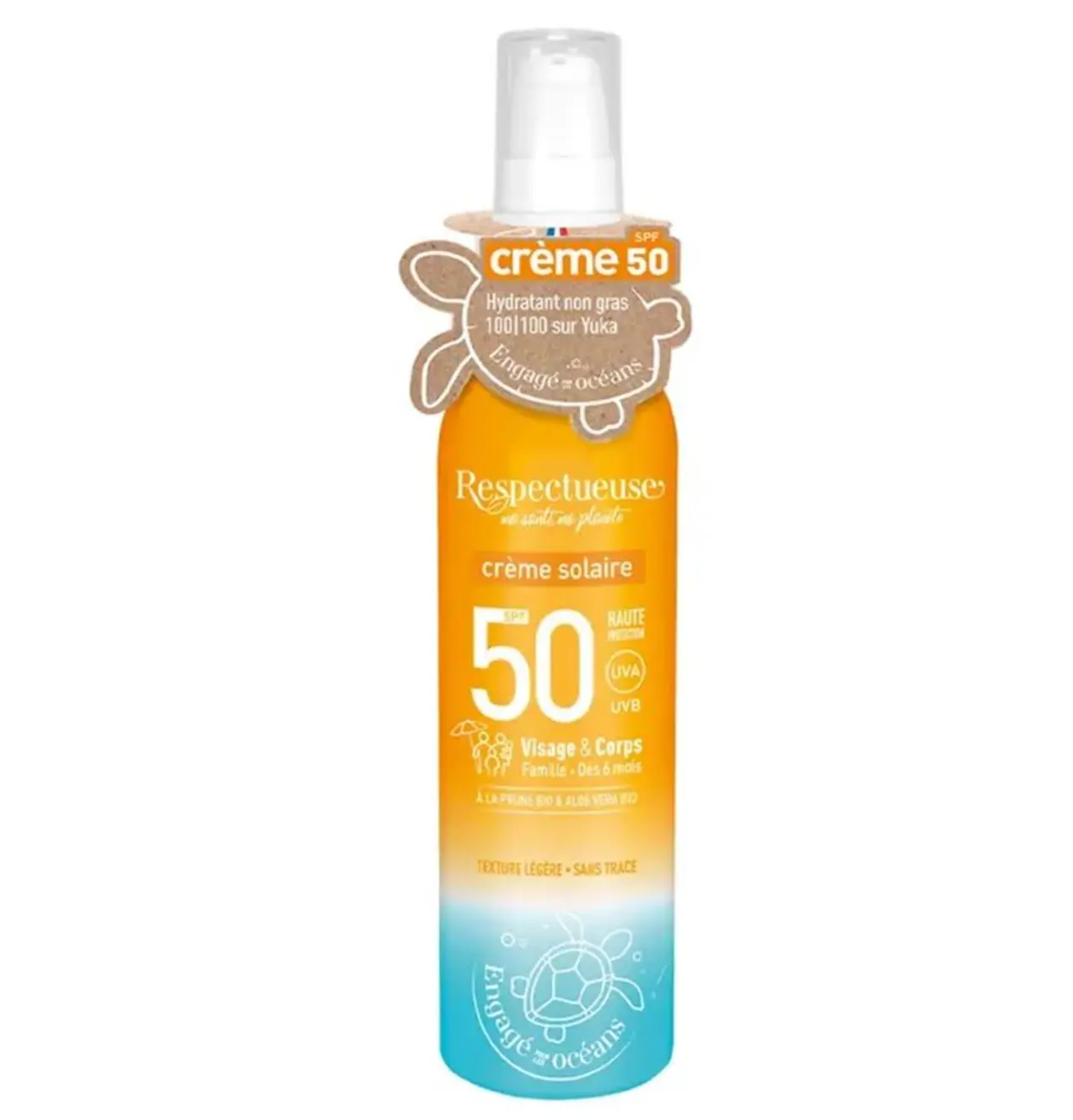 [724Ph240004263] Crème Solaire SPF50 100ml Respectueuse