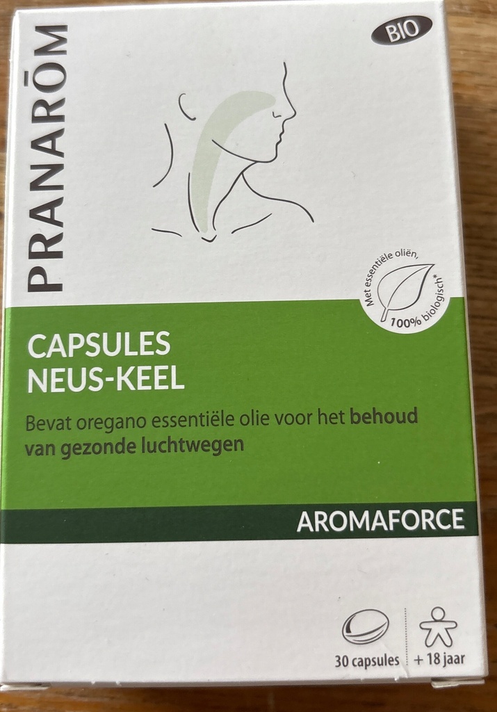 Aromaforce Capsules Nez-Gorge Bio 30 Capsules Pranarôm 