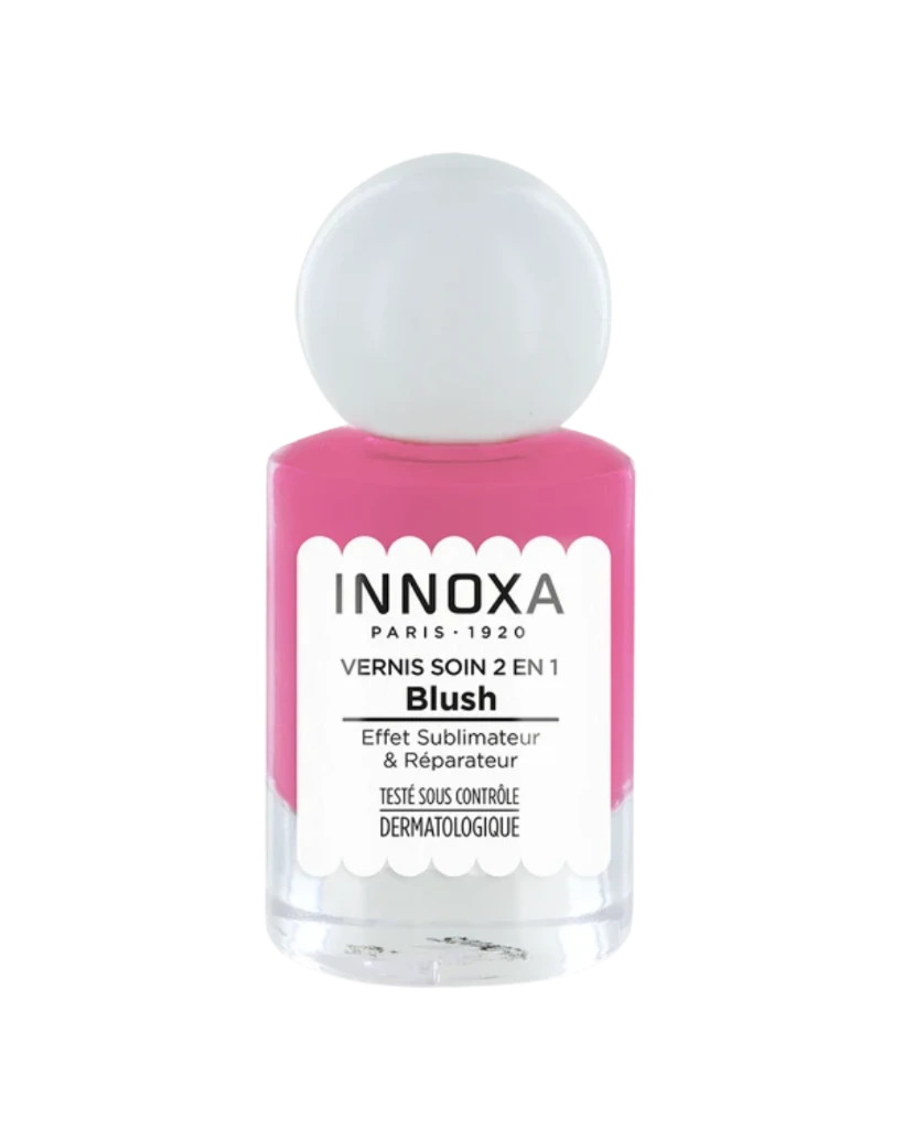 [724Ph240000002] Vernis à Ongles Soin 2en1 Blush 10ml Innoxa (rose velours)