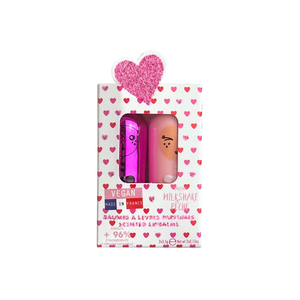 [724Ph240005487] Coffret Duo Baumes Lèvres Red Love Inuwet