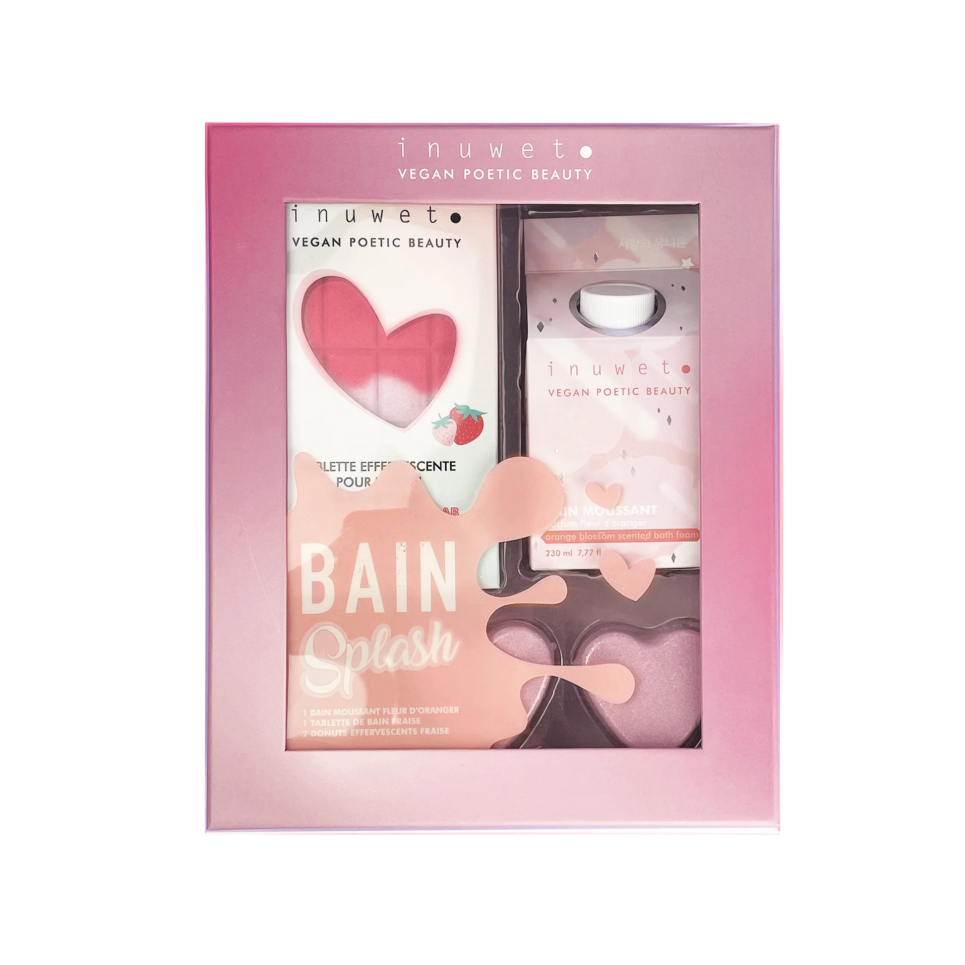 Coffret Bain Splash Fraise Inuwet