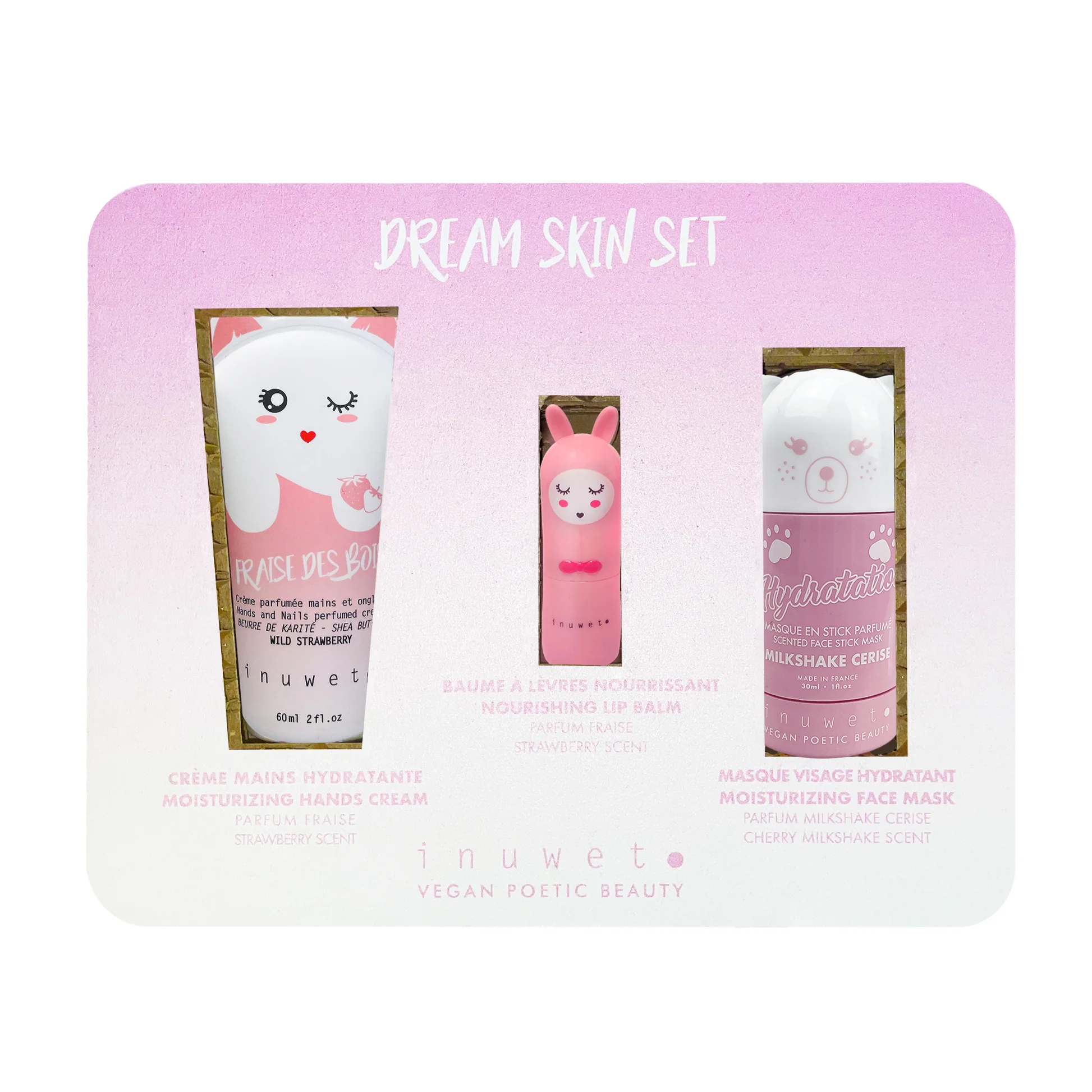 Coffret 3 Soins Dream Pink Inuwet
