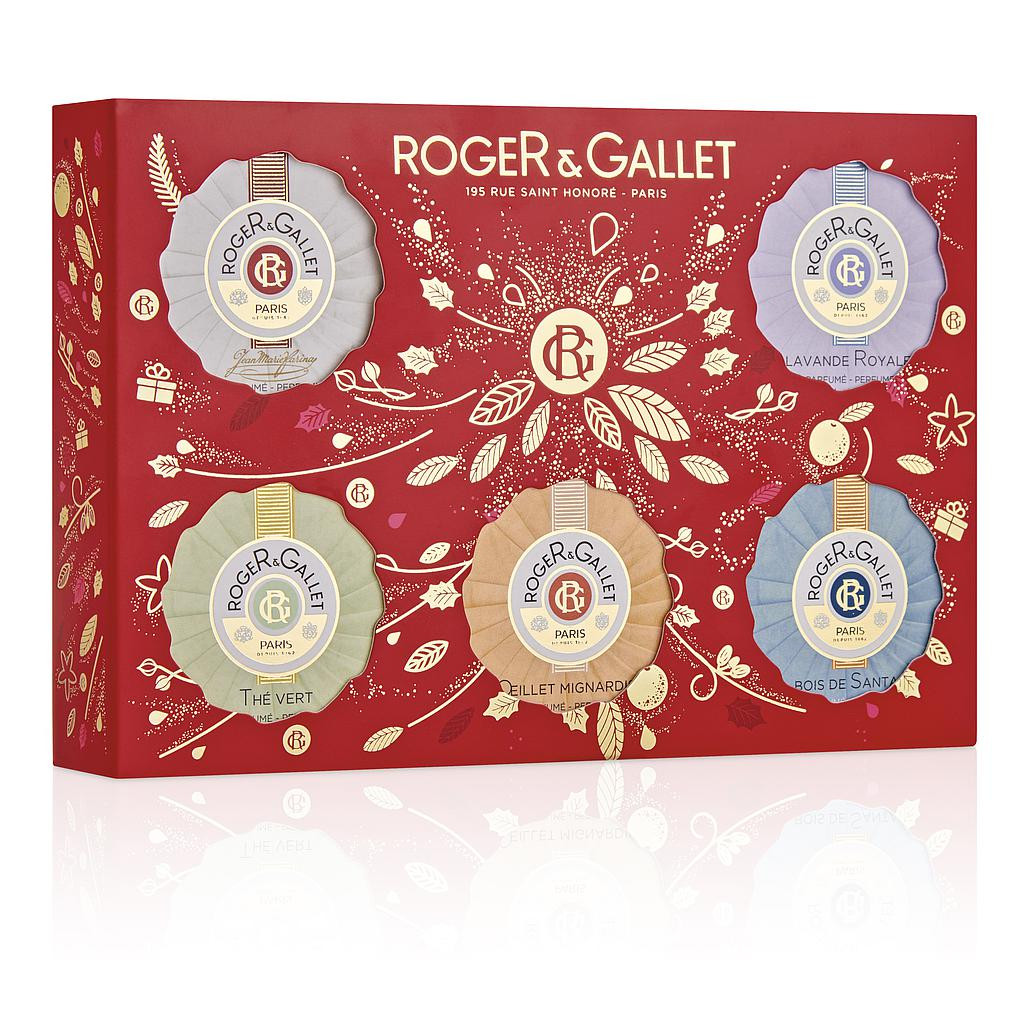 [724Ph240005611] Coffret Noël Savons d'Invités Farina Roger & Gallet