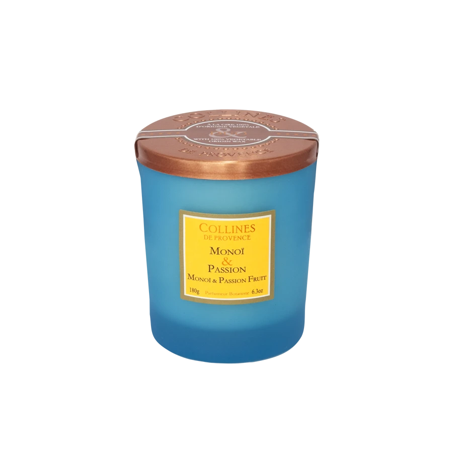 Bougie Parfumée Monoï & Passion 180g Collines de Provence