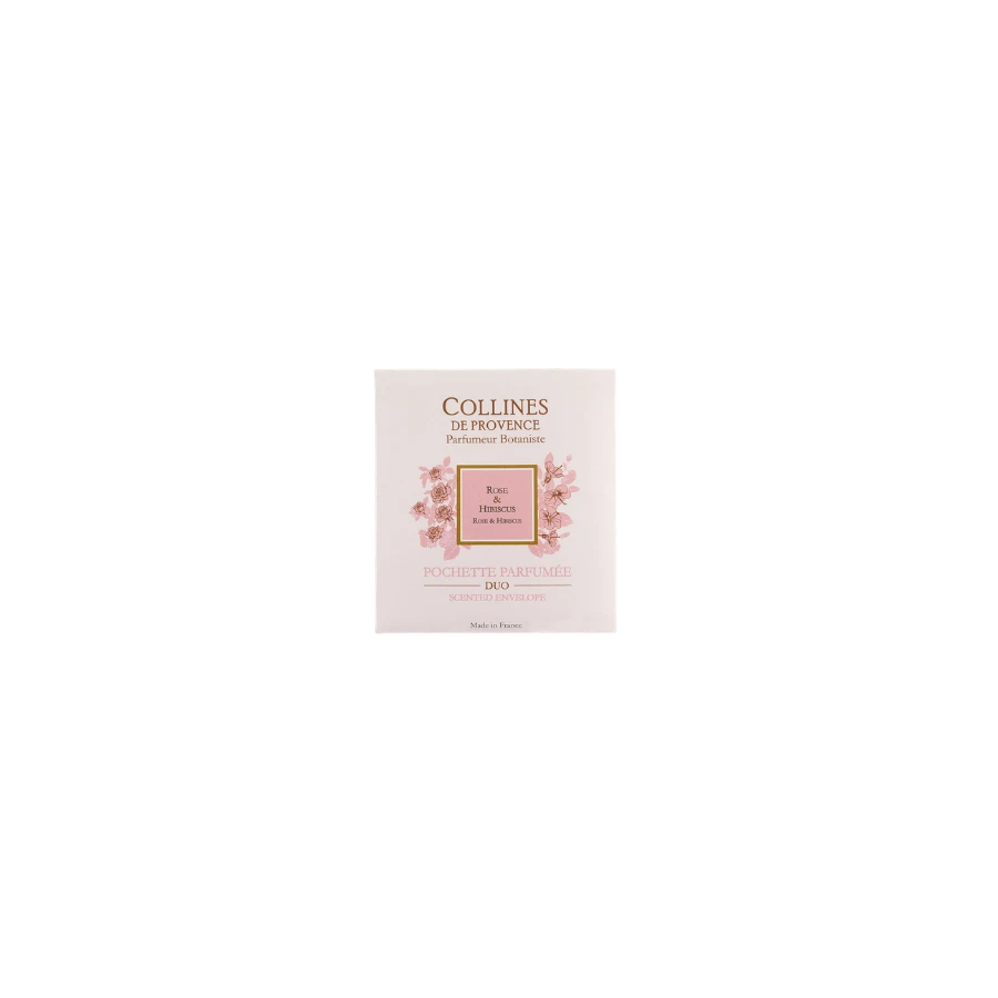 [724Ph240005763] Pochette Parfumée Rose & Hibiscus 6g Collines de Provence 