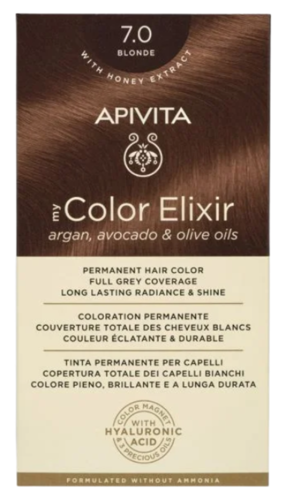 Coloration Permanente 7.0 Blond My Color Elixir Apivita