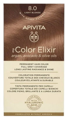Coloration Permanente 8.0 Blond Clair My Color Elixir Apivita