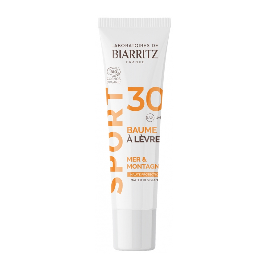 [724Ph240000617] Sport Baume à Lèvres SPF30 Bio 15 ml Laboratoires de Biarritz