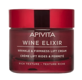 Crème Lift Rides & Fermeté Texture Riche Wine Elixir Apivita