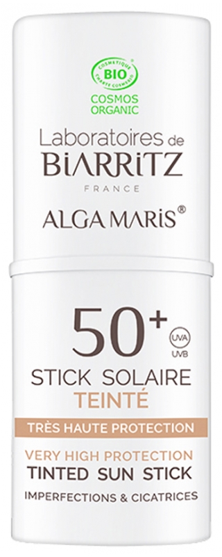 Alga Maris Stick Solaire Teinté SPF50+ Bio 9 ml Laboratoires de Biarritz 
