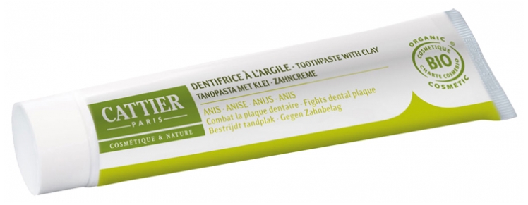 [724Ph240006797] Cattier Dentargile Dentifrice Anti Plaque Dentaire Bio 75 ml