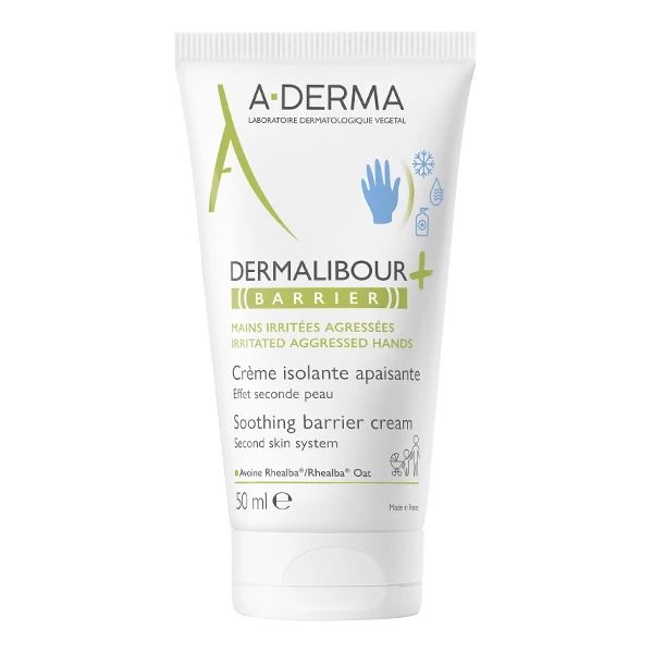 [724Ph240006882] Dermalibour+ Barrier Crème Isolante Apaisante Mains 50ml A-Derma