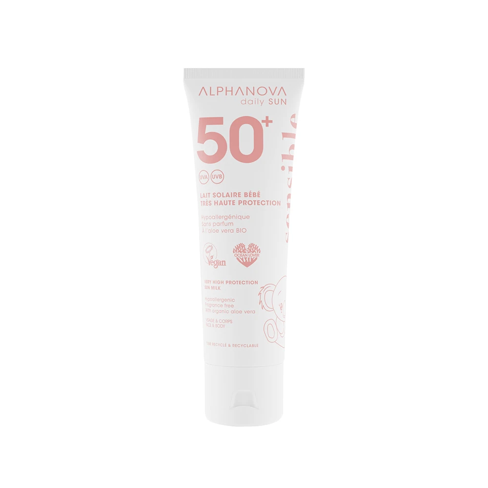 [724Ph240000727] Lait Solaire Bébé SPF50+ Daily Sun 50ml Alphanova 
