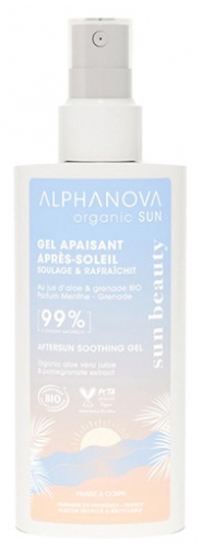 [724Ph240000745] Sun Après-Soleil Gel Apaisant Bio 125 ml Alphanova 