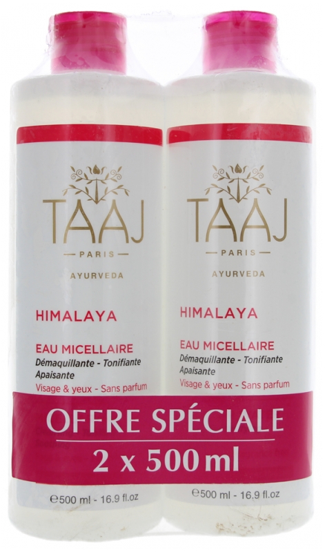 [724Ph240007789] Himalaya Eau Micellaire Peaux Sensibles Lot de 2 x 500ml Taaj 
