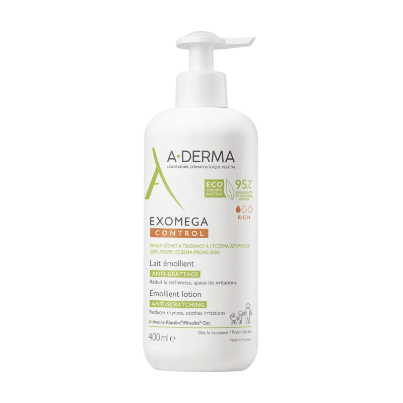 [724Ph240009376] Exomega Control Lait Emollient 400ml A-Derma