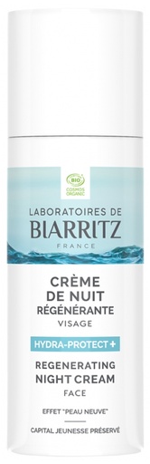 HYDRA-PROTECT + Crème de Nuit Régénérante Visage Bio 50 ml Laboratoires de Biarritz 