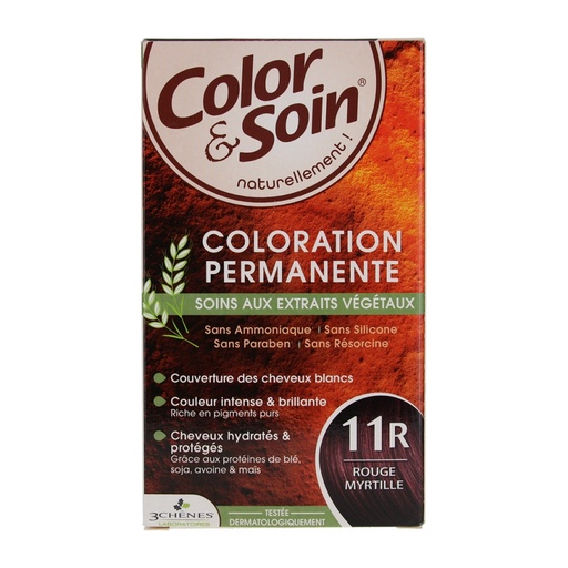 Coloration Rouge myrtille 11R Color & Soin Les 3 Chênes