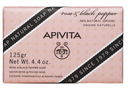 Savon Naturel à la Rose et au Poivre Noir Apivita