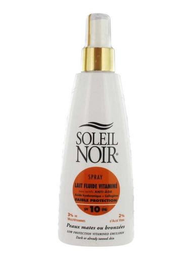 Spray Lait Fluide Vitaminé SPF10 Soleil Noir