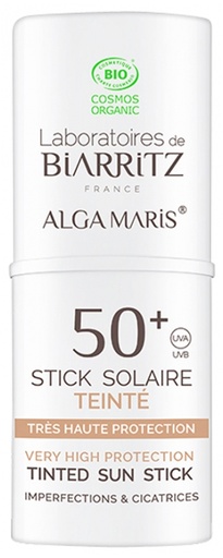 Alga Maris Stick Solaire Teinté SPF50+ Bio 9 ml Laboratoires de Biarritz 